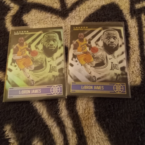 🏀2020-21 Illusions Basketball Blue Saphire Lebron James Card # 101 2 card lot🏀 - Picture 1 of 3